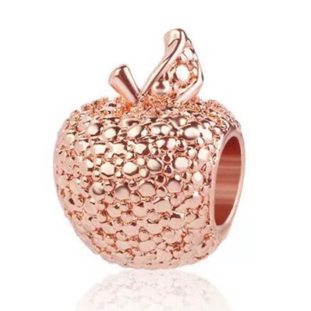 Rose Gold Apple Charm - Not Pandora